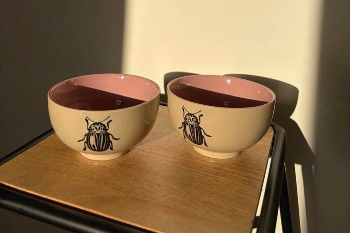 Nieuwe aardewerk kommen van ‘Bloomingville’ (13,5 x 7,5 cm), Overige merken, Keramiek, Nieuw, Ophalen of Verzenden