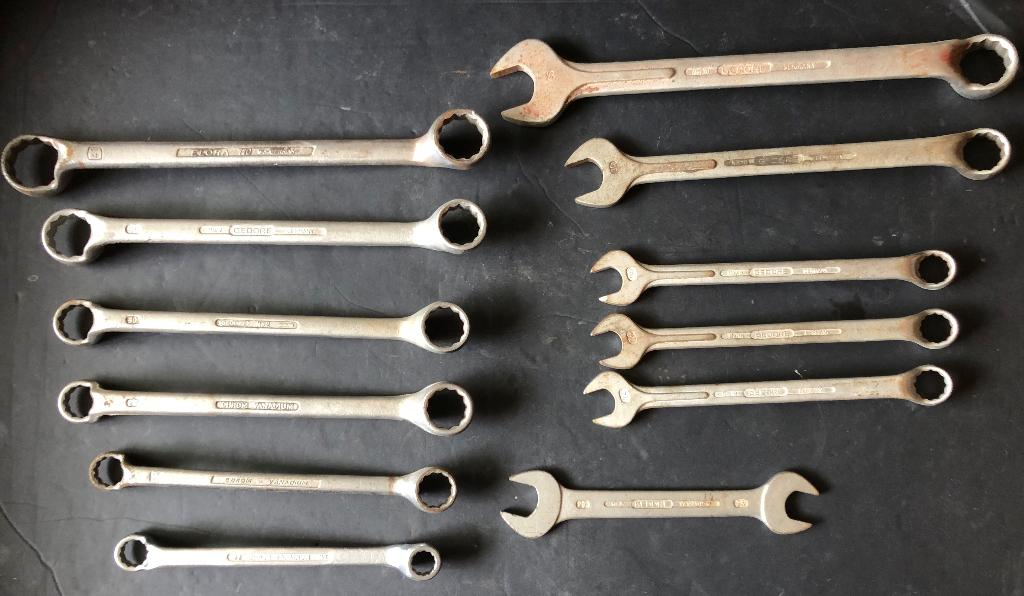 Grote Ring/steeksleutel set Gedore/Elora/Rahsol Vanadium, Doe-het-zelf en Verbouw, Gereedschap | Handgereedschap, Ophalen of Verzenden