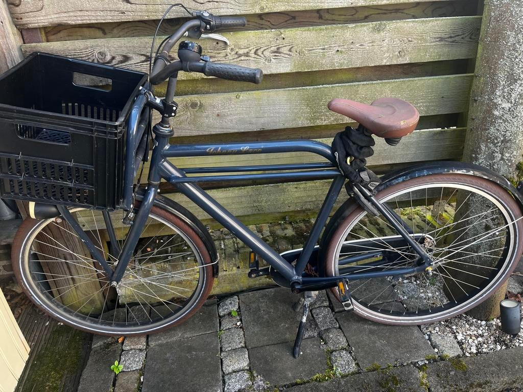 Johnny Loco herenfiets met krat, 65 cm of meer, Ophalen, Zo goed als nieuw, Overige merken