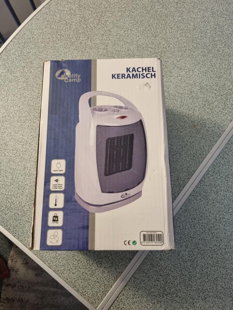 Quality Camp Keramische Kachel - 1500W, Ophalen