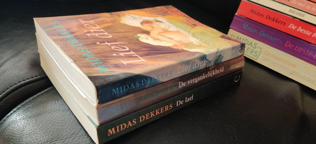 Midas Dekkers 13 boeken (o.a. Lief Dier, De Larf), Gelezen, Midas Dekkers, Ophalen of Verzenden, Natuurwetenschap