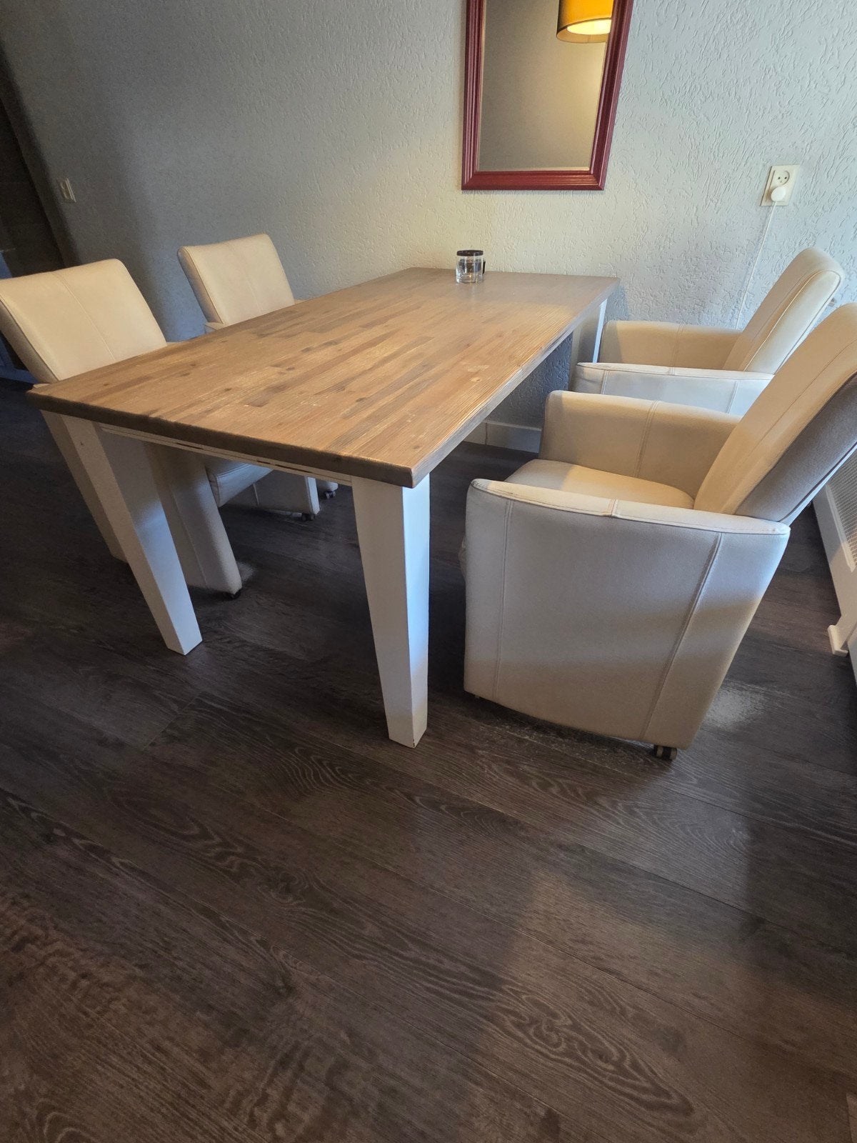 Gratis: eettafel 4 persoons - 180x90 cm, Ophalen, Gebruikt, 50 tot 100 cm, 150 tot 200 cm