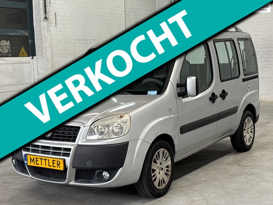 Fiat Doblò 1.4 Dynamic / rolstoel voorbereiding, Auto's, Fiat, Voorwielaandrijving, Gebruikt, 4 cilinders, Bedrijf
