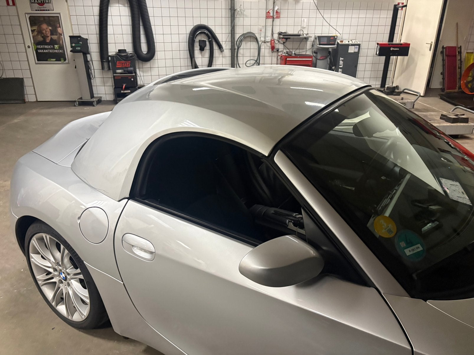 BMW Z4 E85 hardtop – Titansilber – zonder achterruit, Ophalen, Gebruikt, Achterklep, Voor