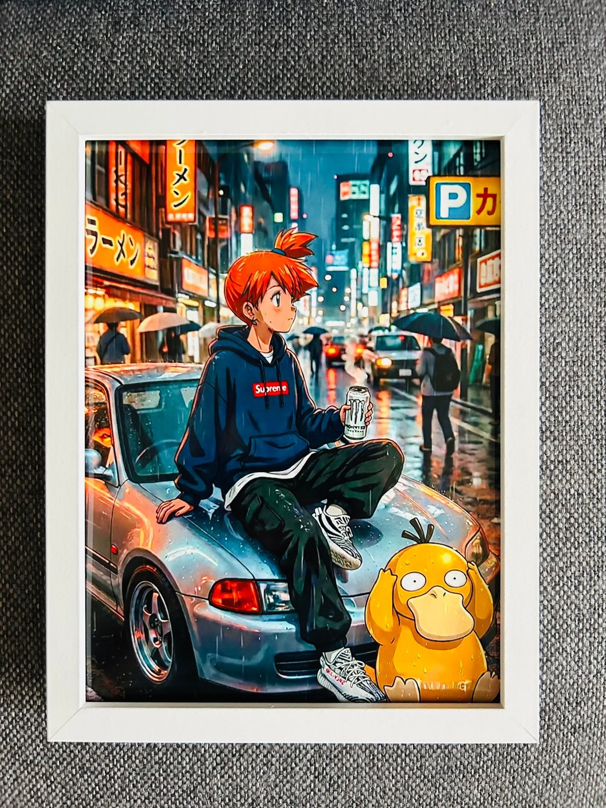 Pokémon Misty & Psyduck lofi/streetwear poster  (15x20 cm), Verzenden, Nieuw