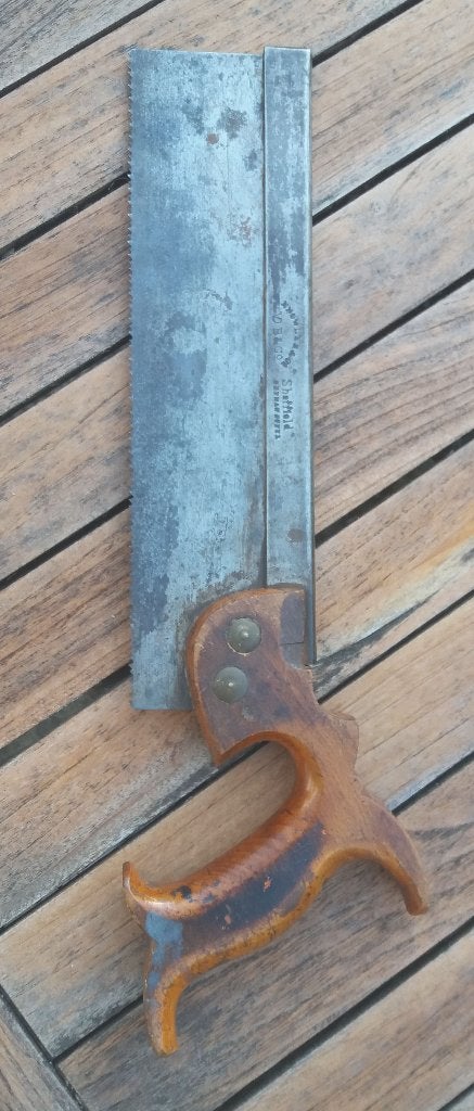 Antieke zwaluwstaartzaag, Ophalen of Verzenden, Gebruikt