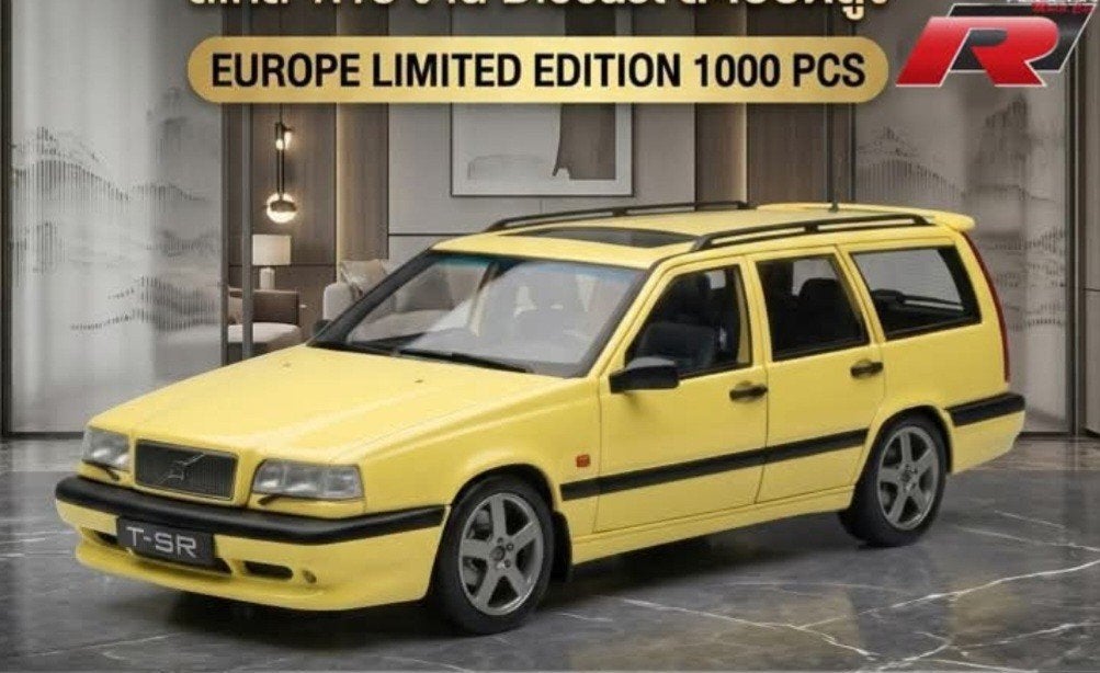 1:18 Volvo 850 T-5R Station uit 1994 Geel Norev, Ophalen of Verzenden, Nieuw, Auto, Norev