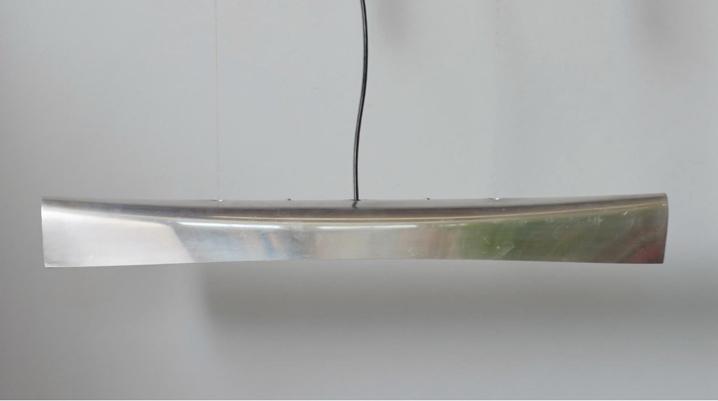 Moderne RVS design hanglamp voor eettafel of bureau - Nieuw, PostModern Design, Nieuw, Ophalen of Verzenden, Metaal