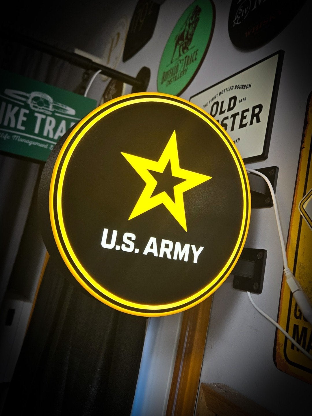 U.S. Army Dubbelzijdig Lichtbord, US Army Lightbox, Ophalen of Verzenden
