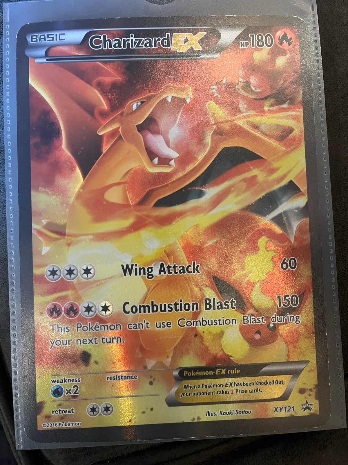 XL Charizard EX Pokémon Kaart - XY121, Ophalen, Nieuw, Losse kaart