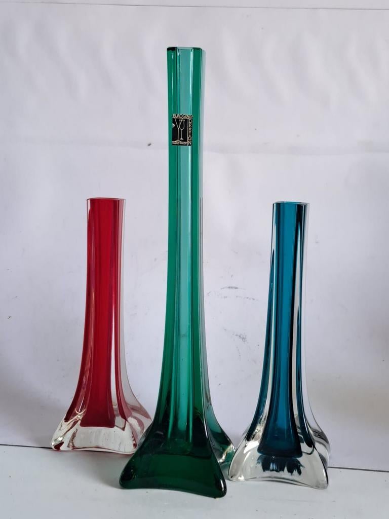 3 EUROGLASS Design vaasjes, Ophalen of Verzenden