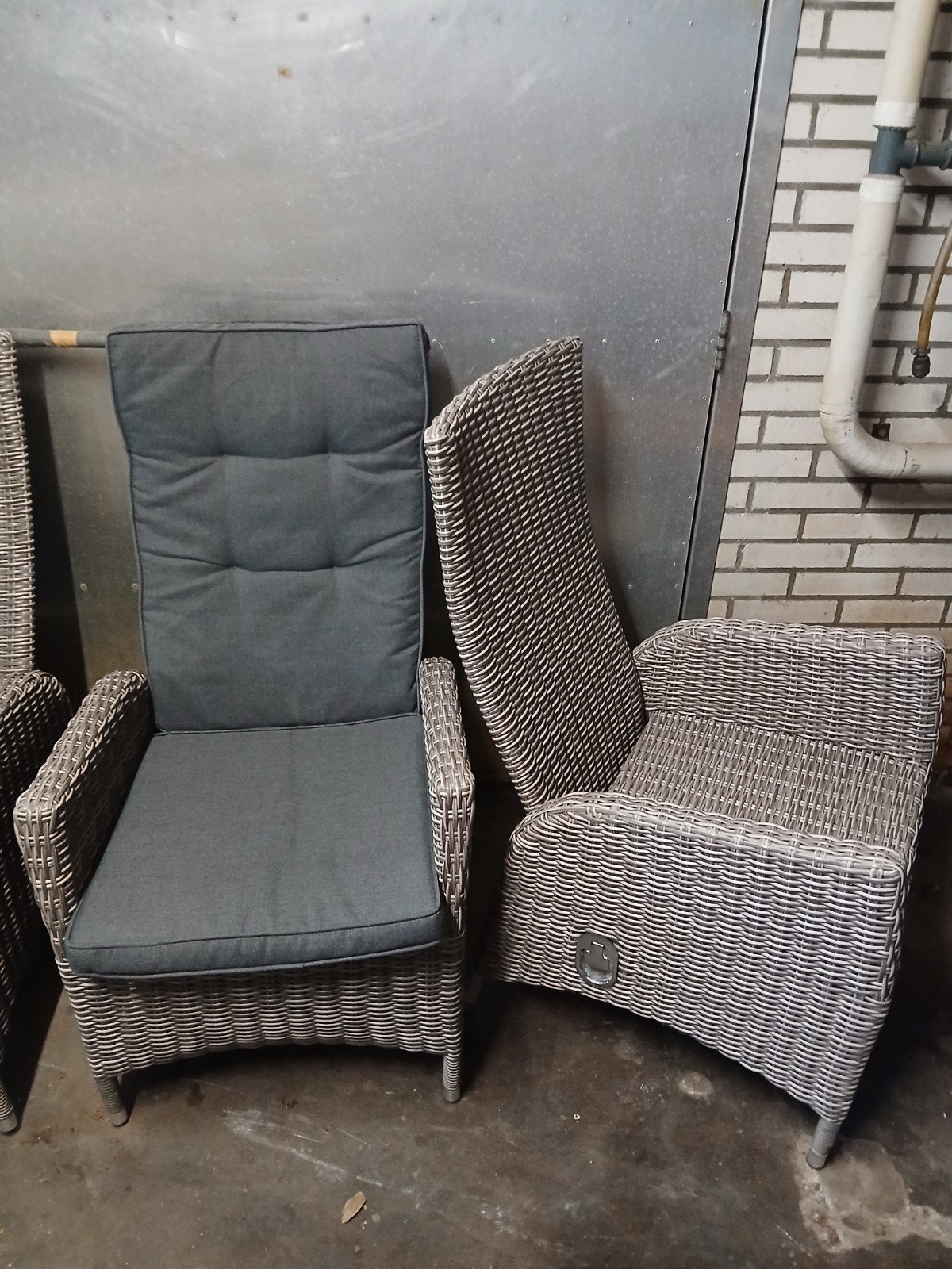 Garden tuinstoelen + kussens wicker 6stuks, Tuin en Terras, Tuinstoelen, Ophalen of Verzenden, Zo goed als nieuw, Wicker