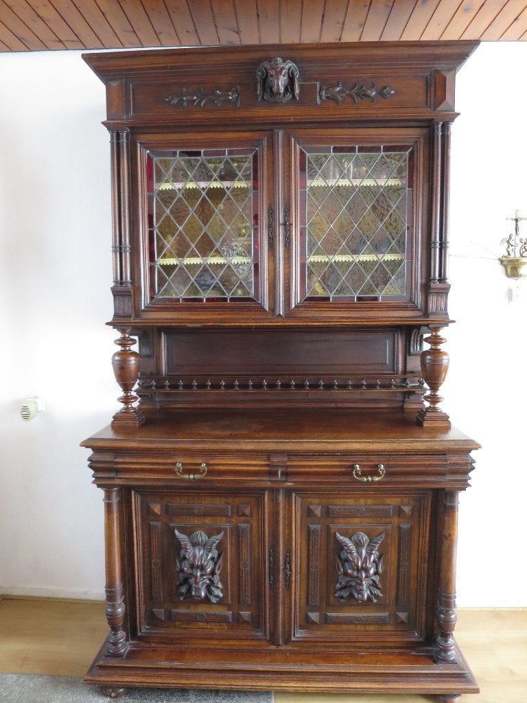 GROTE ANTIEKE ORIGINELE HENRI DEUX KAST 240/140/60 CM, Antiek en Kunst, Ophalen of Verzenden