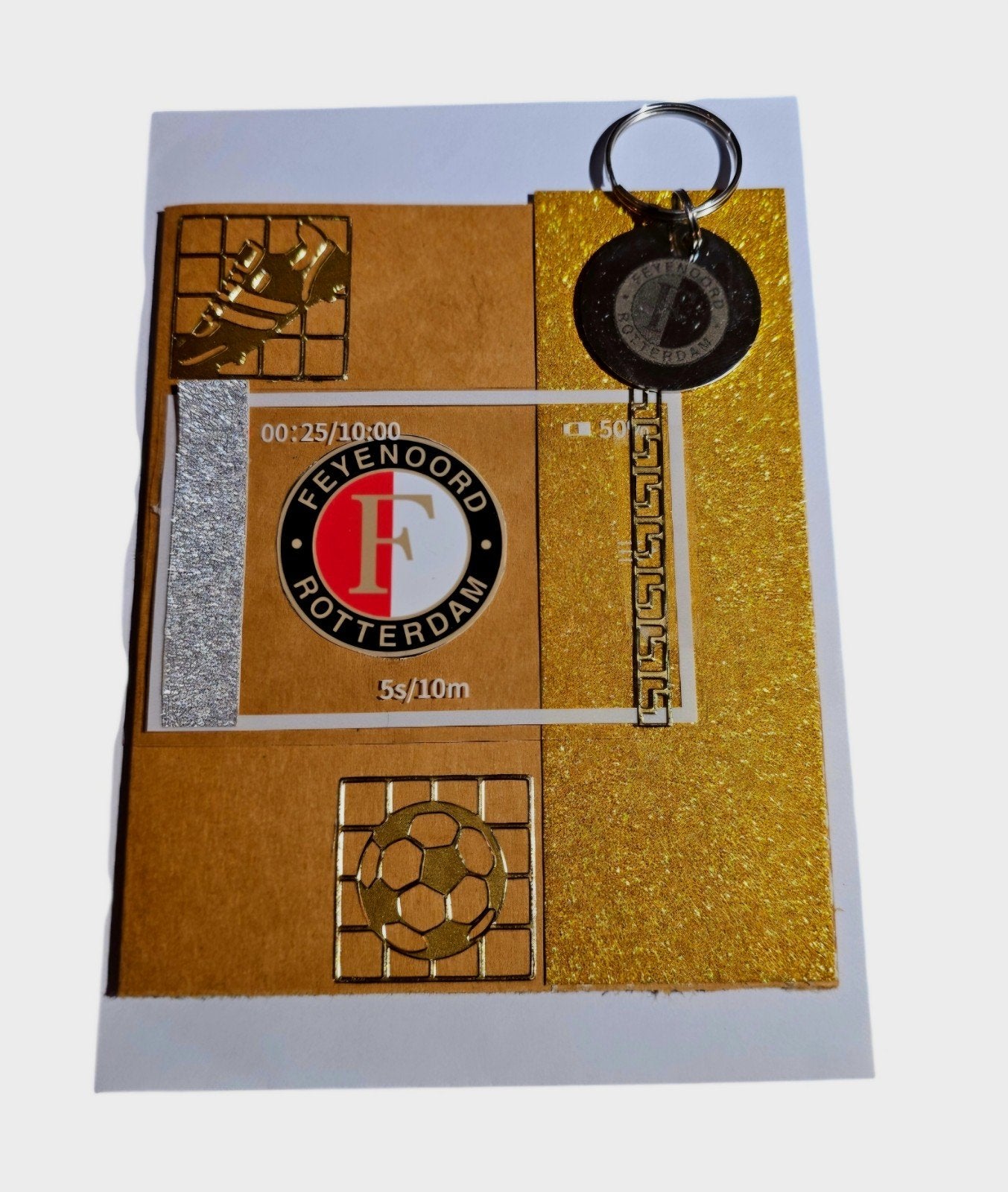 Feyenoord Kaart met Sleutelhanger, Ophalen of Verzenden