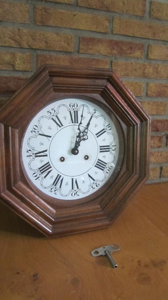 wandklok schoolklok, Antiek en Kunst, Antiek | Klokken, Ophalen
