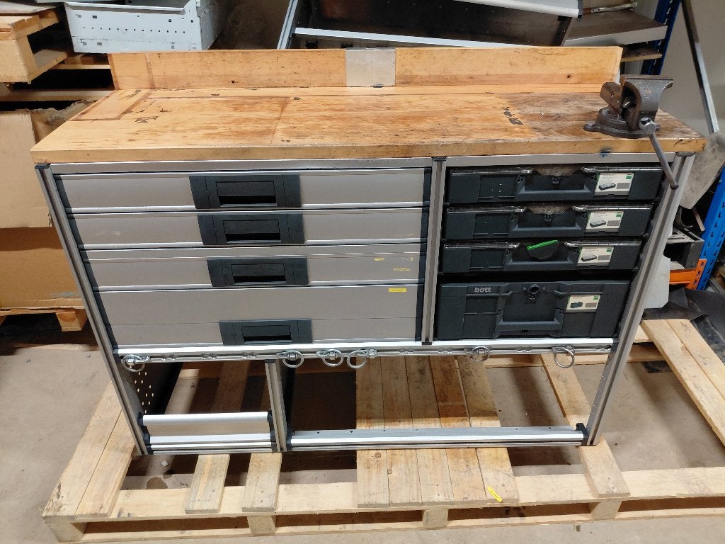 BOTT WERKBANK NR 1194  L 152  B 53  H 113  PRIJS € 799 EURO , Auto diversen, Auto-accessoires, Ophalen, Gebruikt, Laaiin, Info@laaiin.nl