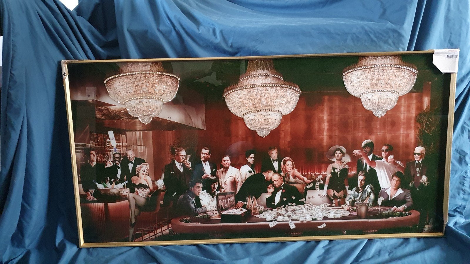 Mondiart Schilderij beroemde gangsterfilm-personages , Antiek en Kunst, Ophalen