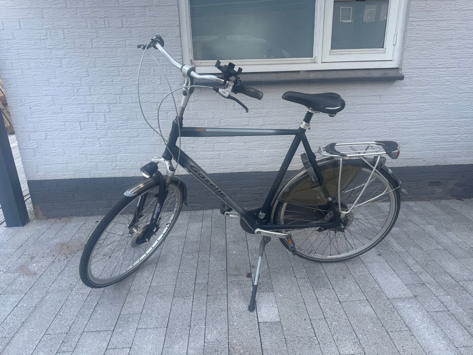 Gazelle Chamonix Herenfiets - Oversized Aluminium, Ophalen, Gebruikt, Velgrem, Versnellingen