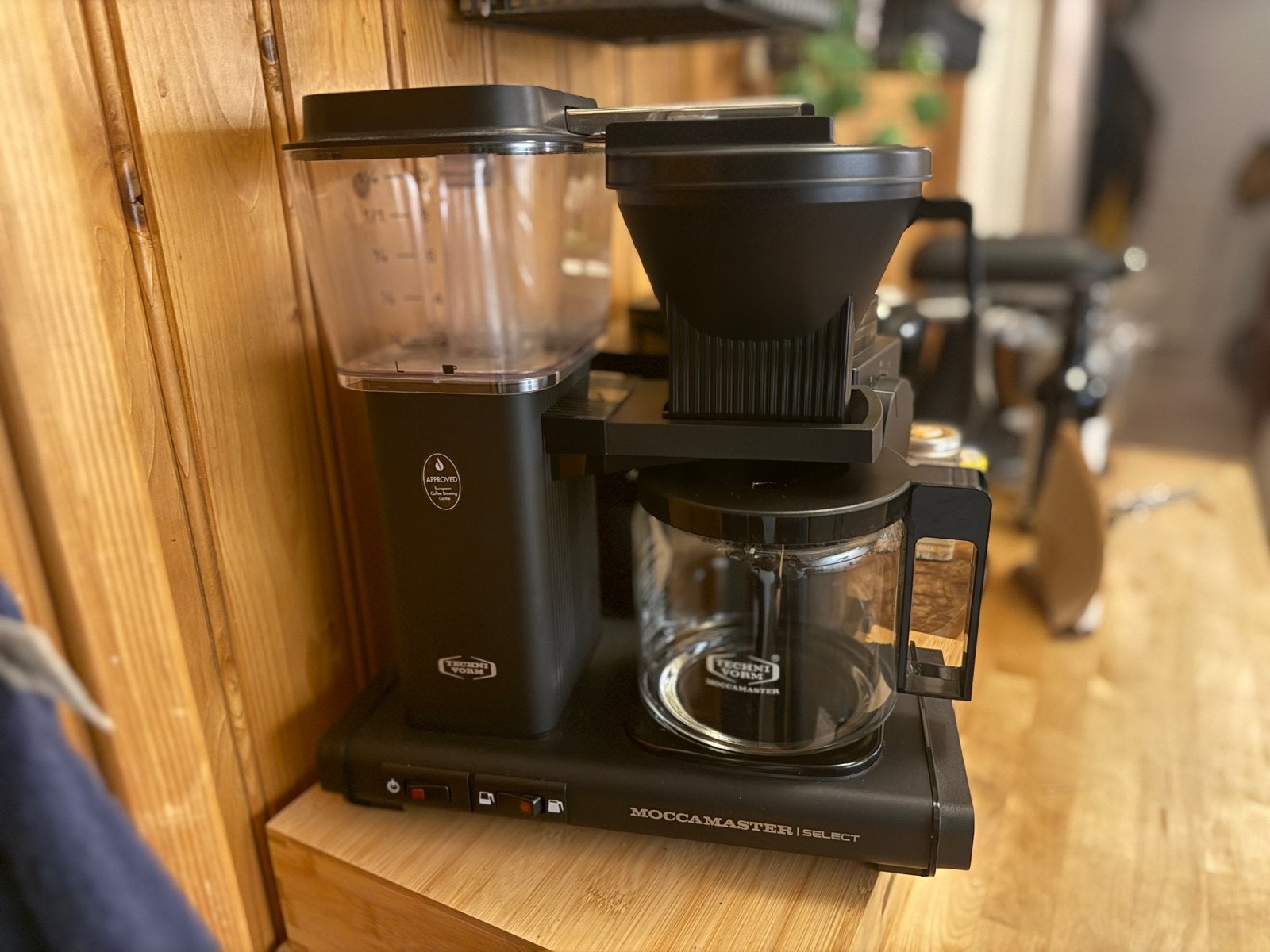 Moccamaster Select Mat Zwart - Zo goed als nieuw, Ophalen, 10 kopjes of meer, Koffiemachine, Gemalen koffie