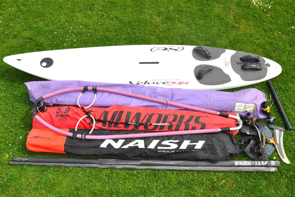 Bic Veloce 298 (137Liter) complete Freeride set, Watersport en Boten, Ophalen, 250 tot 300 cm, Gebruikt, 6.5 m² tot 8 m²