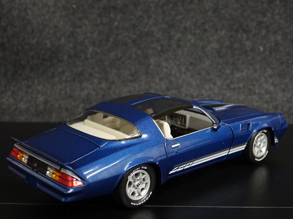 Greenlight 1:18 1980 Chevrolet Camaro Z28 T-Top blauw, Hobby en Vrije tijd, Overige merken, Auto, Onbekend, Nieuw