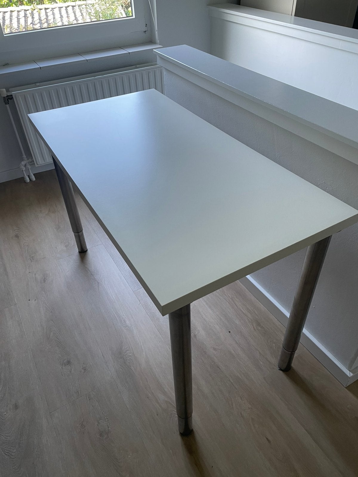 IKEA  ( buro) tafel 120 x 60 x 74 cm, Huis en Inrichting, Ophalen, In hoogte verstelbaar, Zo goed als nieuw