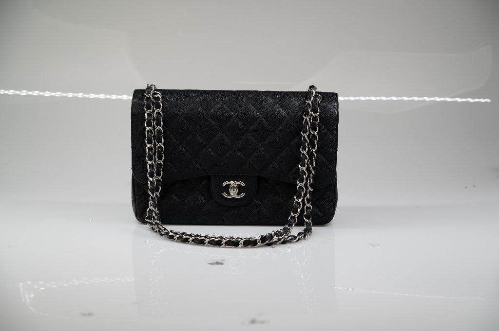 Chanel Jumbo Classic Double Flap Bag tas, Ophalen of Verzenden, Gebruikt, Zwart, Handtas