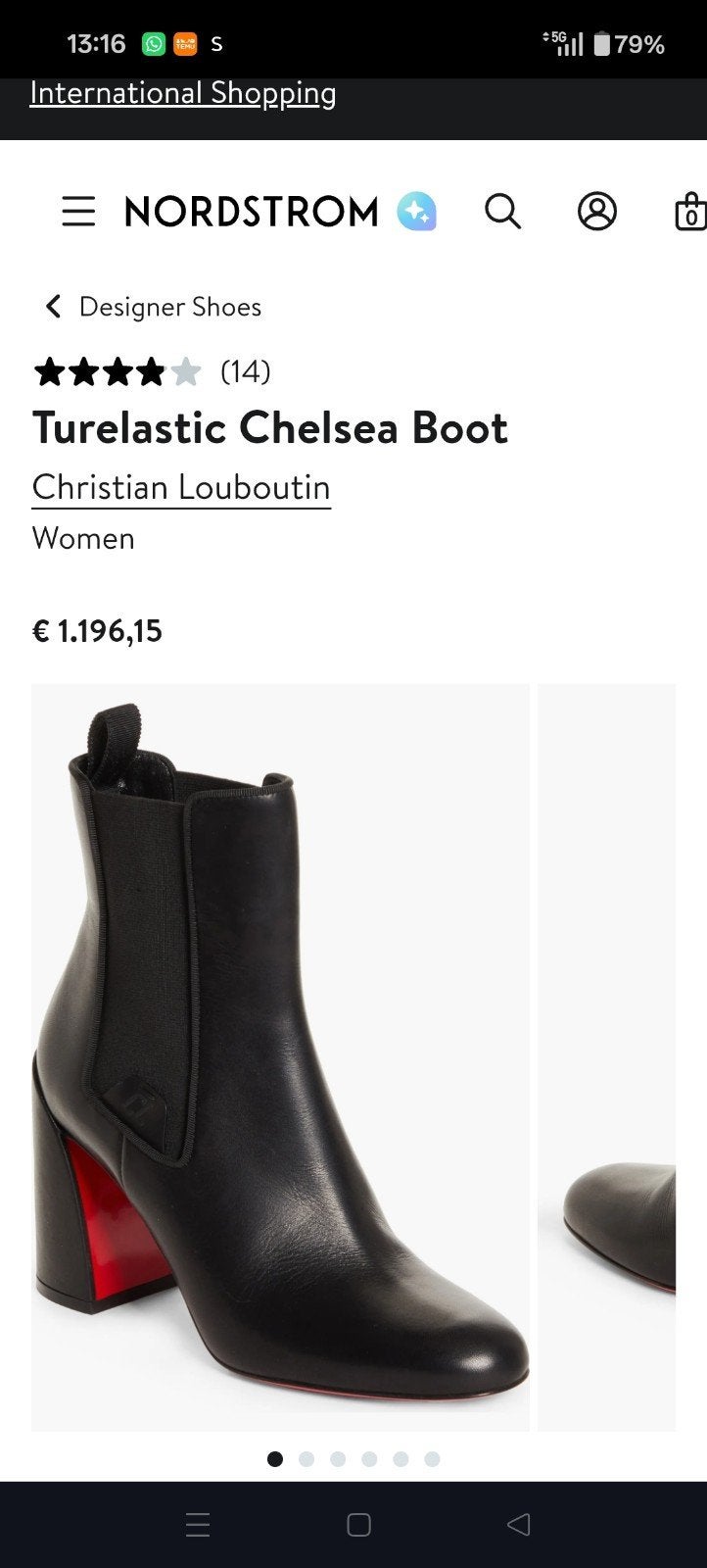 Christian Louboutin Turelastic Chelsea Boot Maat 38, Zwart, Lage of Enkellaarzen, Nieuw, Ophalen of Verzenden