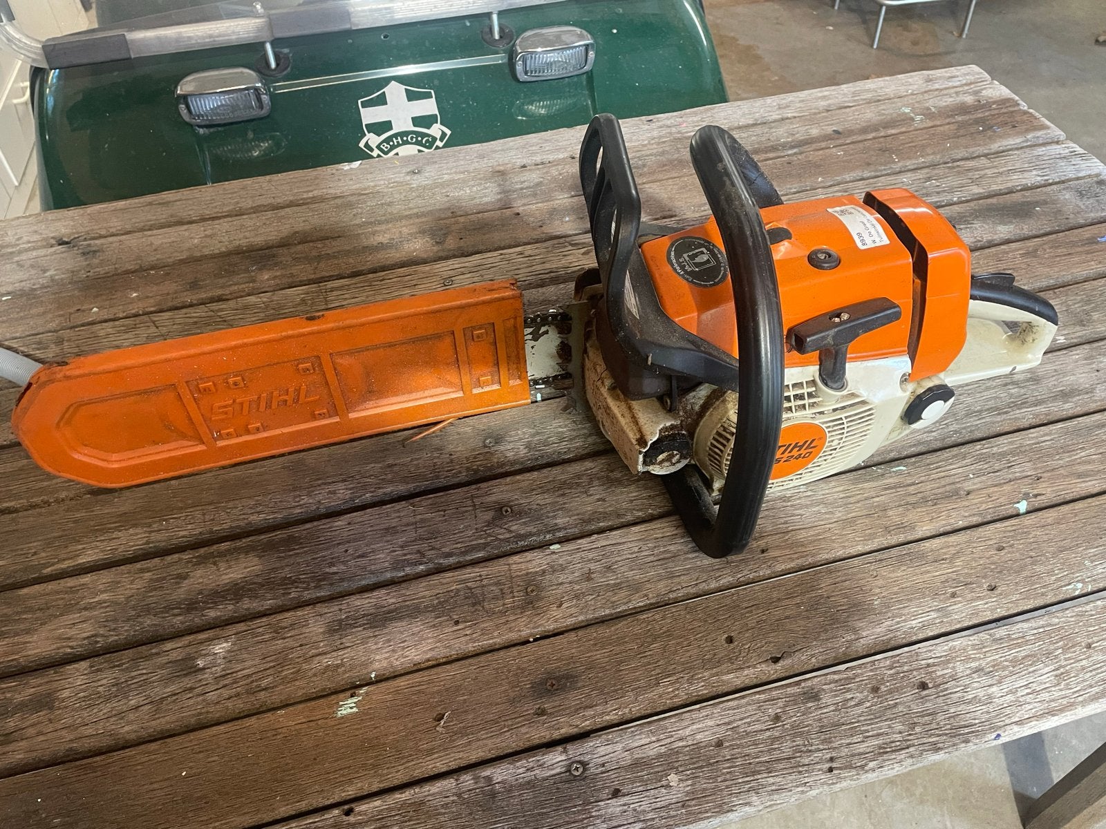 Stihl MS 240 Kettingzaag - Krachtig en Betrouwbaar, Gebruikt, 70 mm of meer, Kettingzaag, Ophalen of Verzenden