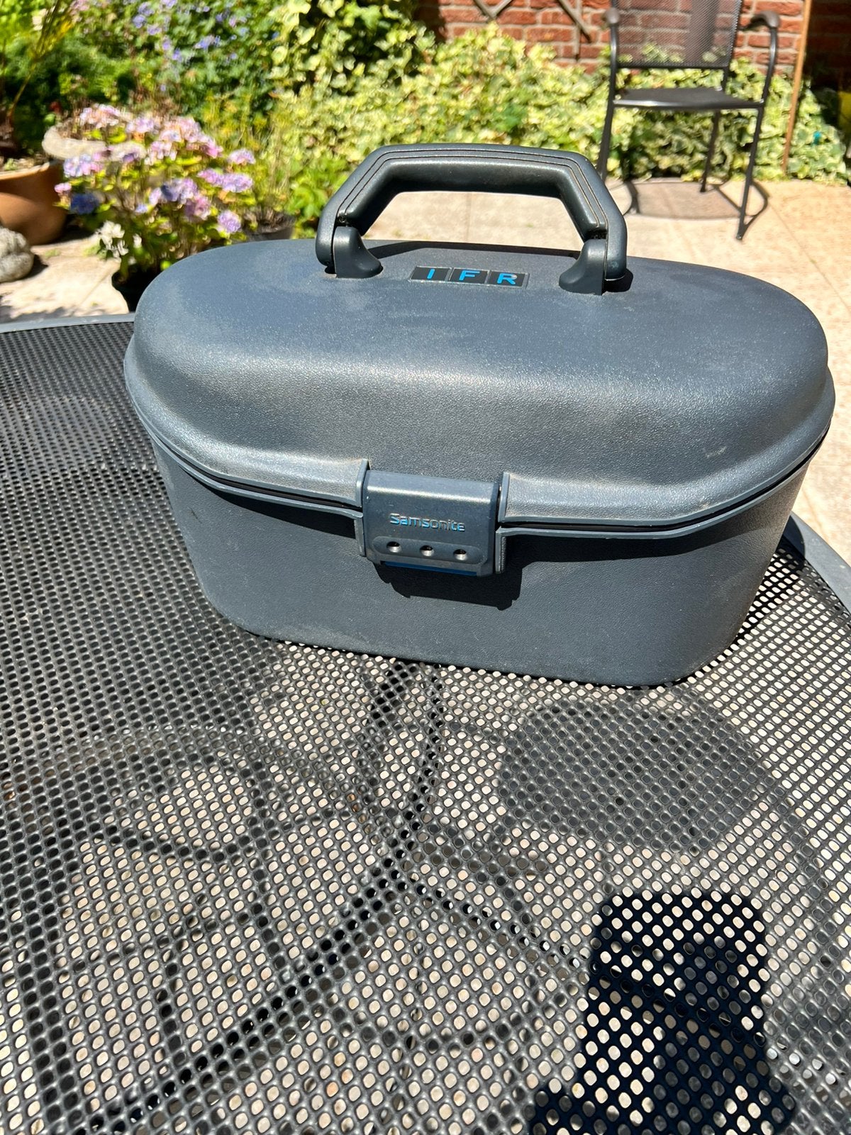 Samsonite beautycase, Sieraden, Tassen en Uiterlijk, Beautycases, Gebruikt, Blauw, Ophalen of Verzenden, Met slot