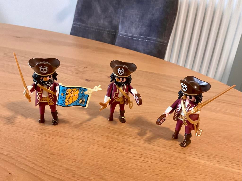 Playmobil : Piraat Haaibaard - 3 stuks, Ophalen, Gebruikt