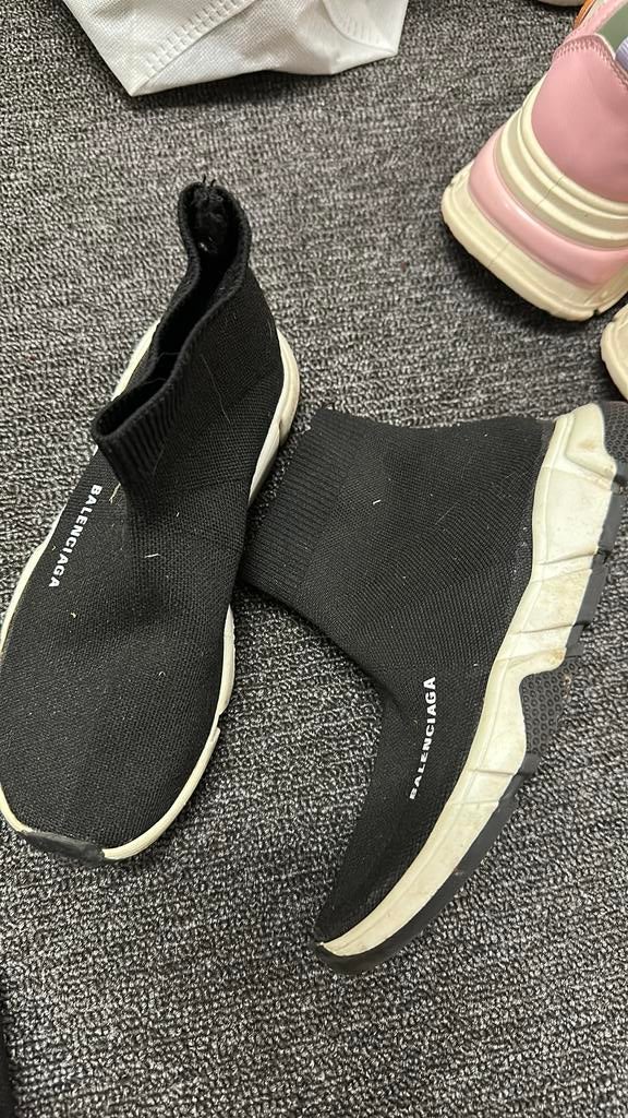 Sneakers sportschoenen 33 zwart elastiek, Kinderen en Baby's, Kinderkleding | Schoenen en Sokken, Verzenden, Zo goed als nieuw