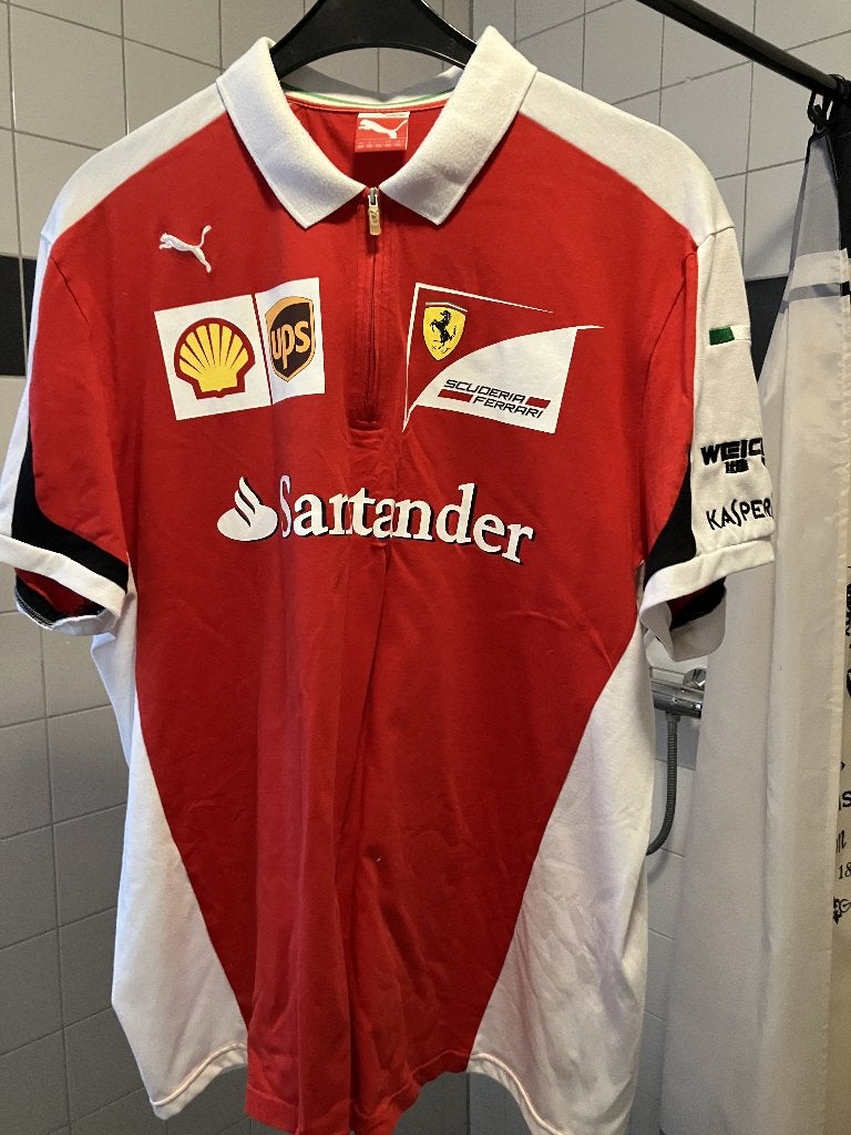 Shirt polo Ferrari F1 2015 Puma XXL  - Vettel Räikkönen, Verzenden, Zo goed als nieuw, Formule 1