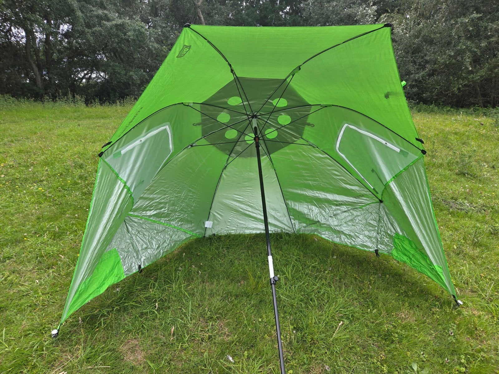 Grote parasol 50+ UV bescherming, Ophalen of Verzenden, Zo goed als nieuw