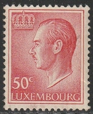 Luxemburg 1965 710x Jean 50c, Gest, Ophalen of Verzenden, Luxemburg, Gestempeld