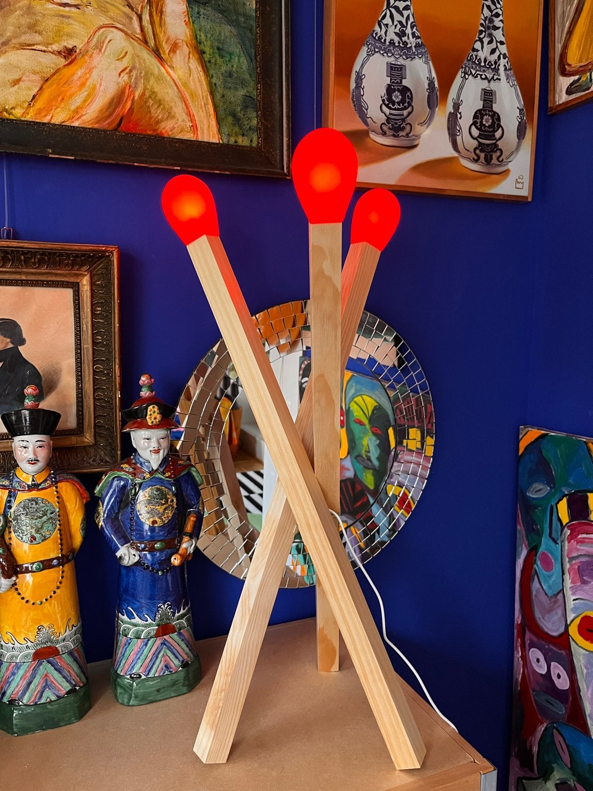 IKEA Stråla Lucifer Lamp - Nieuw in Doos, Huis en Inrichting, Meerkleurig, Nieuw, Hout, Ophalen of Verzenden