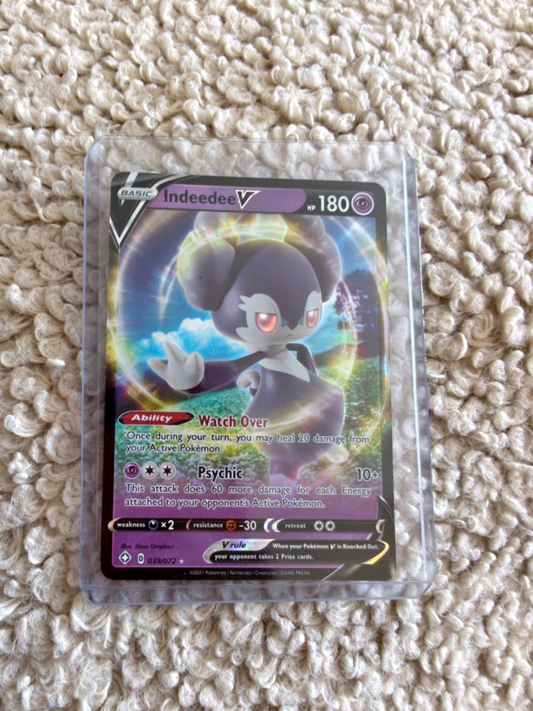 Indeedee V - 039/072 - Shining Fates Pokémon TCG Kaart, Ophalen of Verzenden
