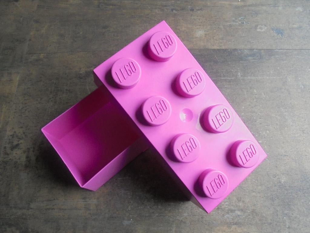 Lego Brick Lunch Box 2x4 (zie foto's), Ophalen of Verzenden, Gebruikt, Lego