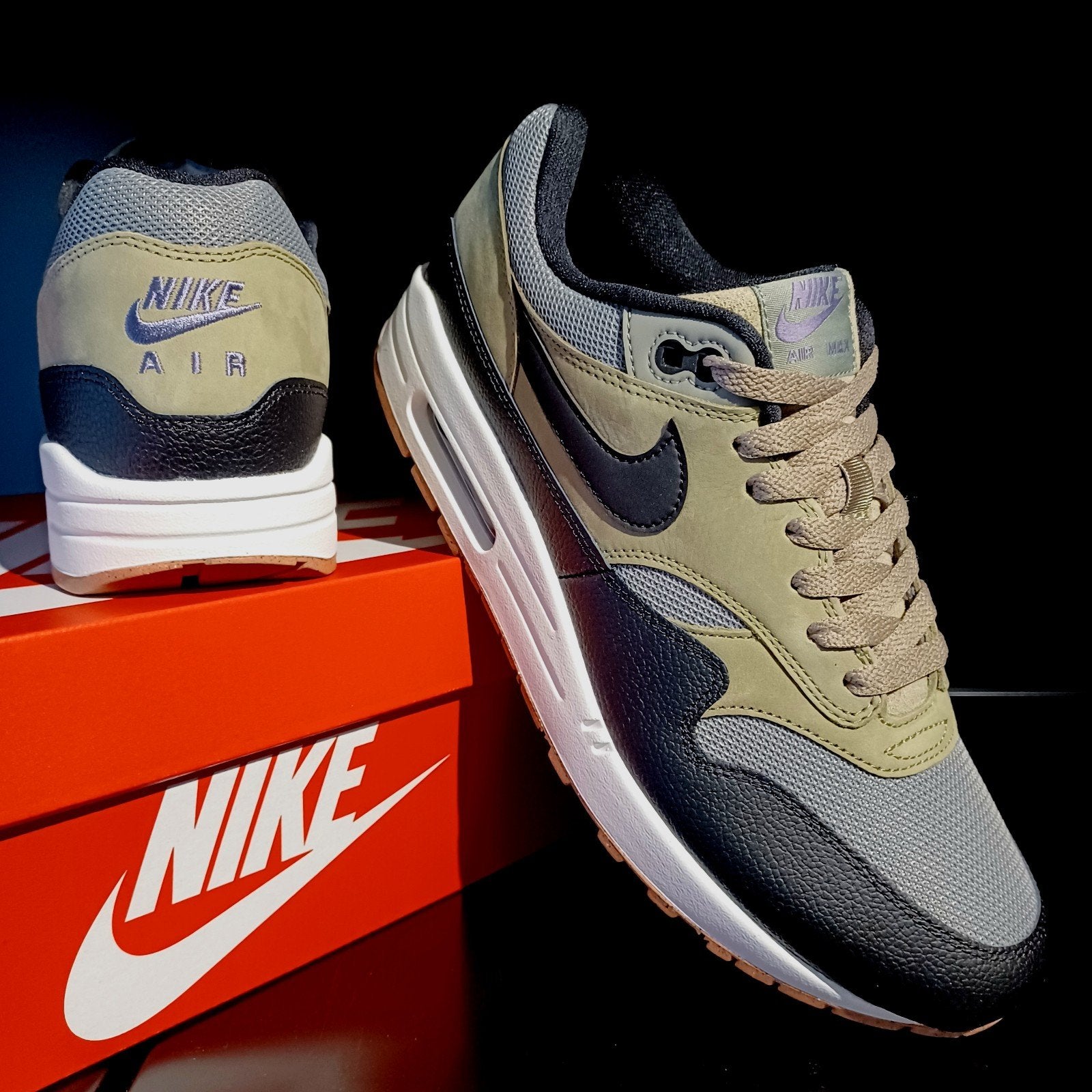 Nike Air Max 1 SC Dark Stucco - 41, Kleding | Heren, Schoenen, Zwart, Nike, Nieuw, Ophalen of Verzenden
