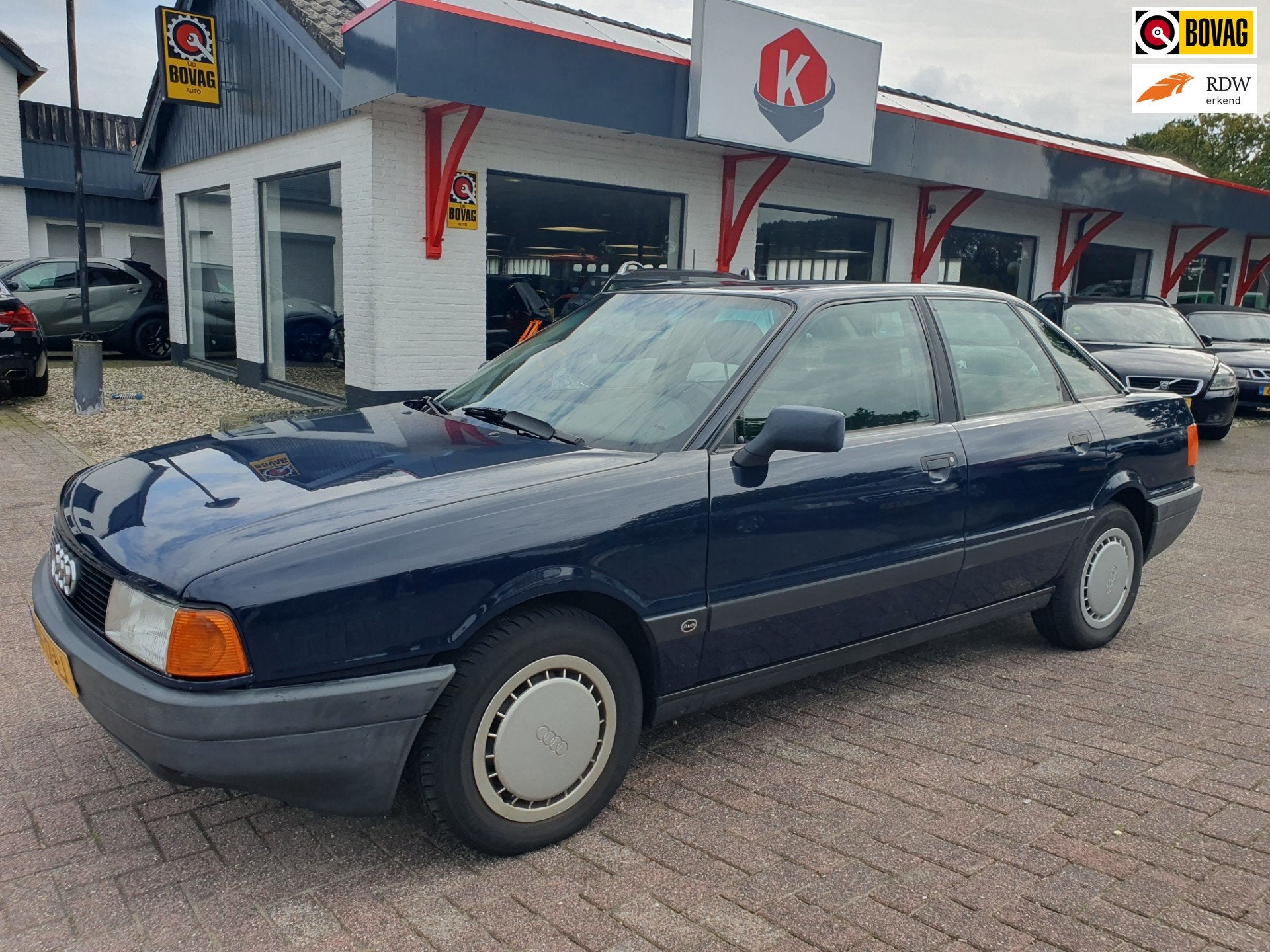 Audi 80 1.8 C Automaat BJ 1991, Auto's, 1063 kg, Gebruikt, 4 cilinders, Blauw