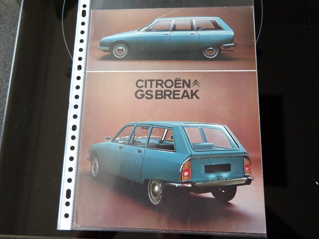 Citroën GS Break Brochure - Origineel, Ophalen of Verzenden, Zo goed als nieuw, Citroën, Citroën