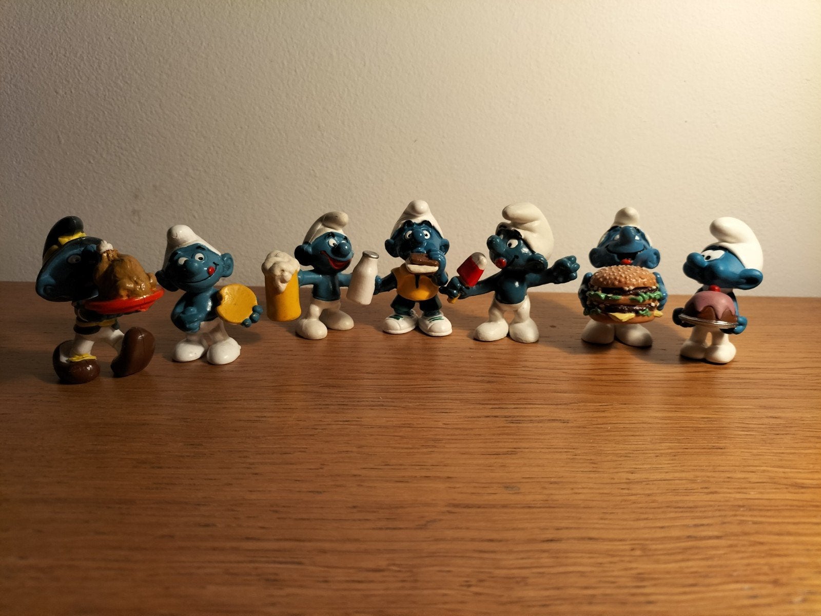 Smul Smurfen, eten en drinken (2), Verzamelen, Ophalen of Verzenden, Zo goed als nieuw, Verschillende Smurfen