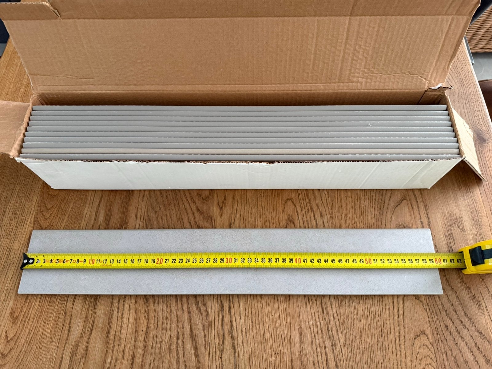 Stenen plinten grijs 600x95mm 41 stuks, Ophalen, Hardsteen, Nieuw, 200 tot 250 cm