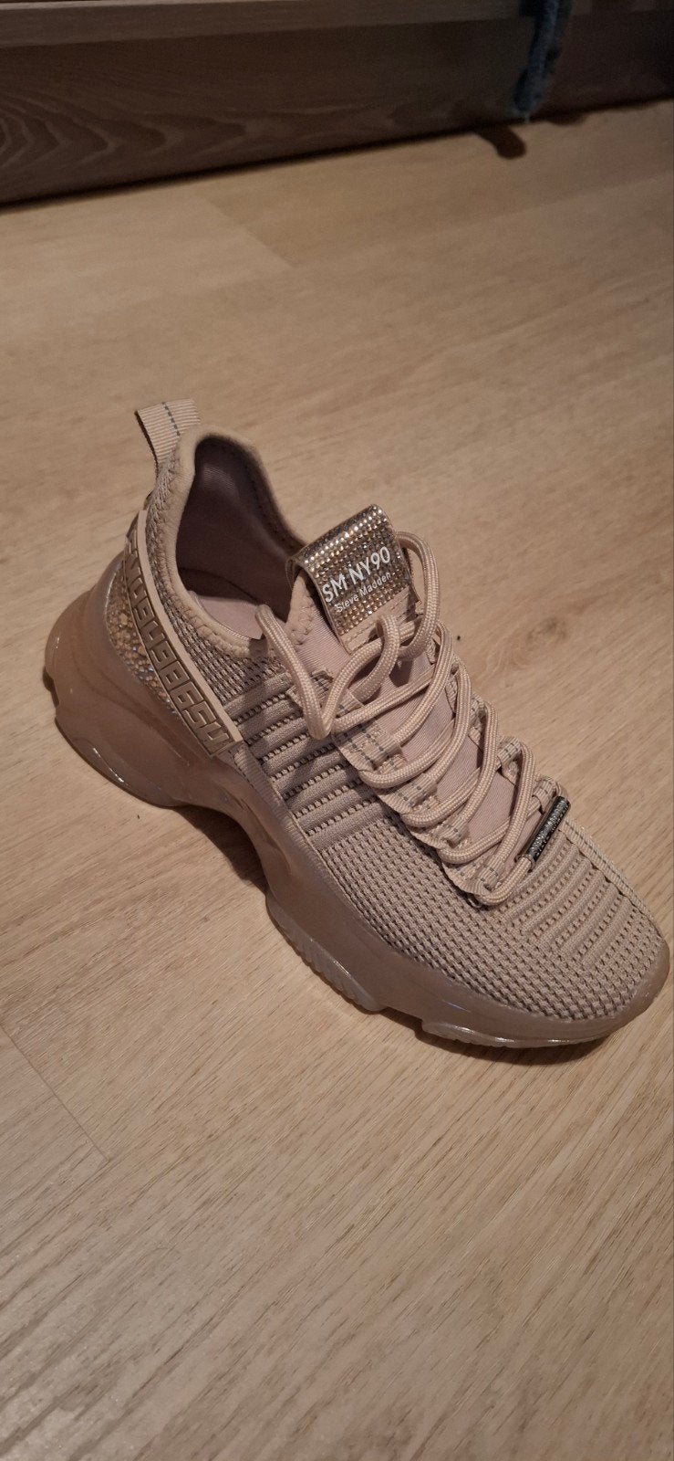 Steve Madden Maxima Sneakers Beige Maat 37, Steve Madden, Ophalen of Verzenden, Roze, Sneakers of Gympen