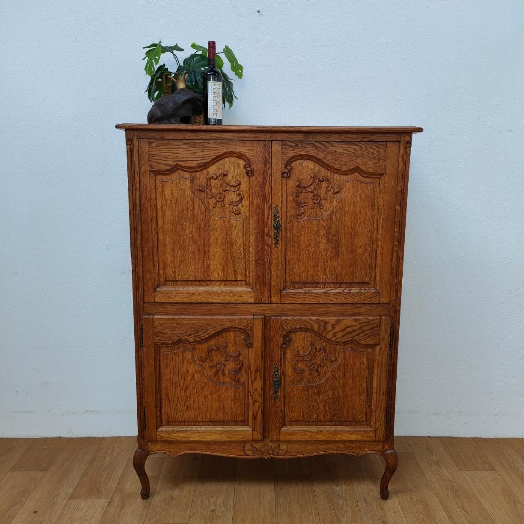 Vintage drankenkast servieskast barkast buffetkast 610, Valkenswaard, Gebruikt, 100 tot 150 cm, 1 of 2 laden