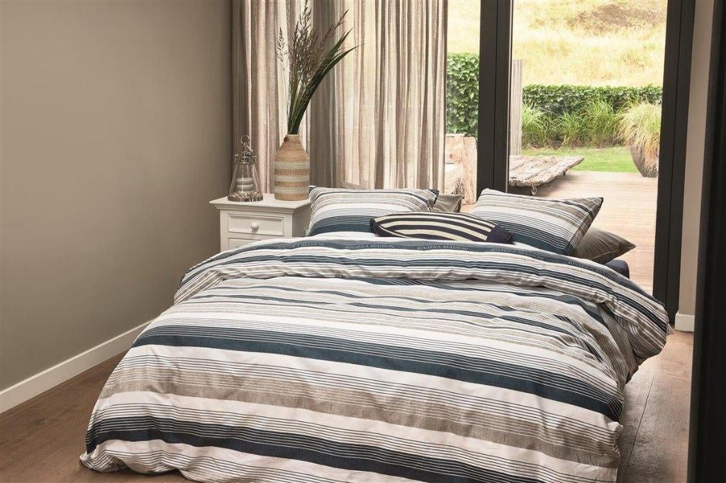 Dekbedovertrek Sturdy Stripe van Rivièra Maison 240x220 -50%, Dekbedovertrek, Nieuw, Overige maten, Verzenden