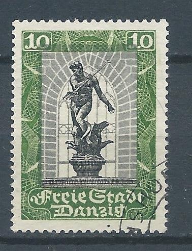 C844 – Duitsland - Danzig – MiNr 217 (gestempeld), Ophalen of Verzenden, Duitse Keizerrijk, Gestempeld