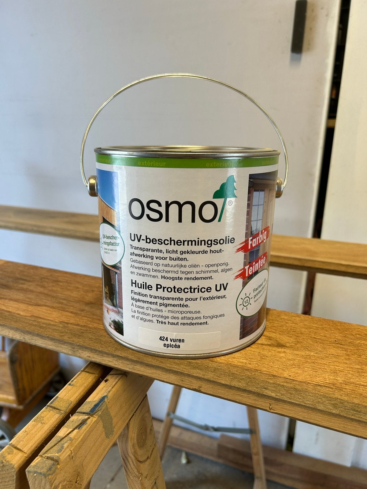 Osmo UV-beschermingsolie 424 Vuren 2,5L, Overige kleuren, Nieuw, Beits, Ophalen of Verzenden