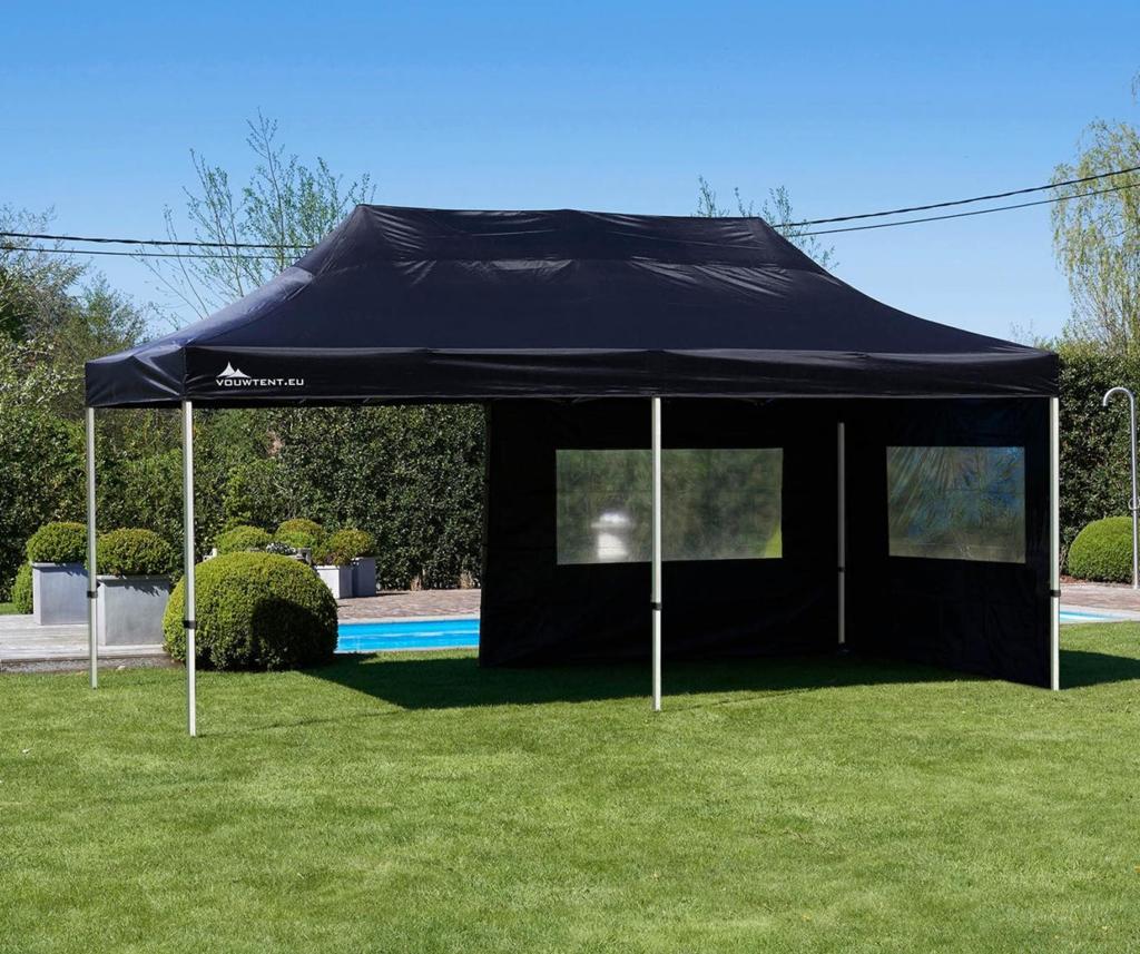 Te huur: vouwtent zwart 6x3, Opvouwbaar, Minder dan 4 meter, Zo goed als nieuw, 5 tot 8 meter