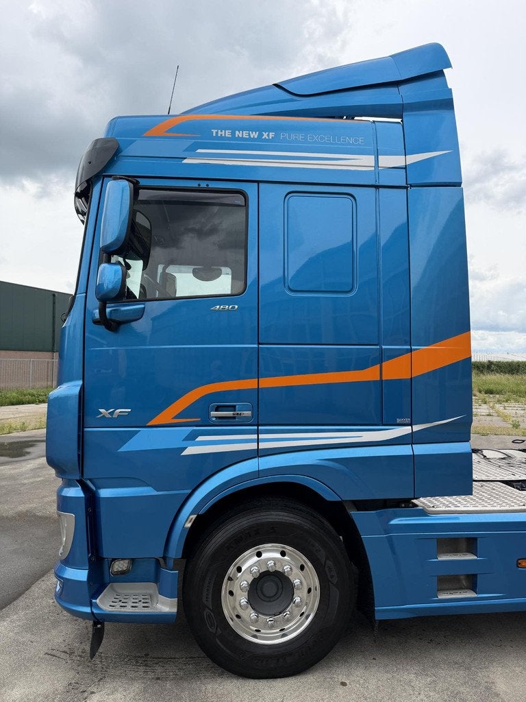 Daf Xf 480 Retarder 2x tanks Euro 6C 2x Bed Alcoa XF 480, Automaat, Blauw, Origineel Nederlands, Bedrijf